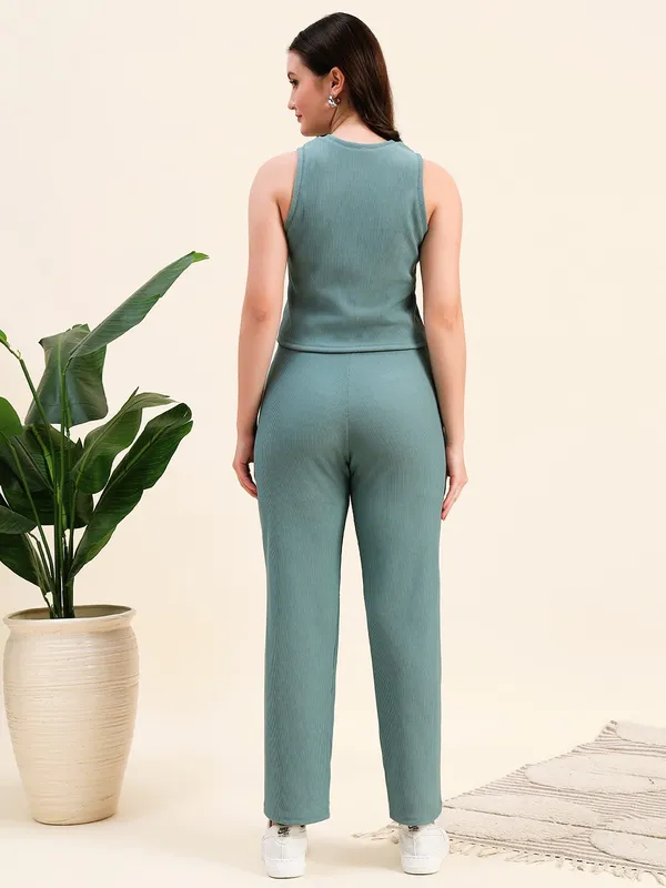 Green_Premium_Poly_Blend_Co-Ord_Set_For_Women_Adults
