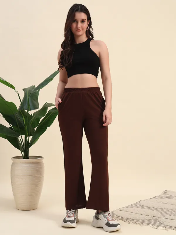 Brown_Premium_Poly_Lycra_Track_Pants_For_Women_Adults