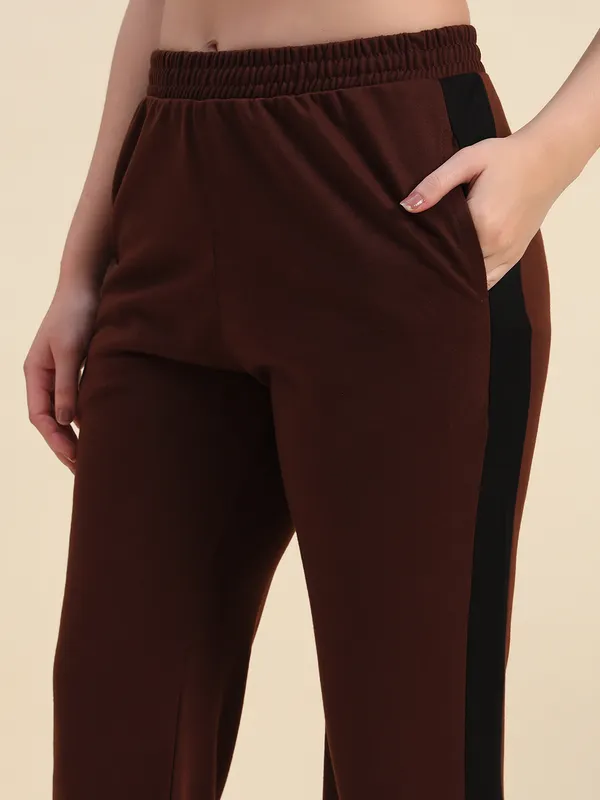 Brown_Premium_Poly_Lycra_Track_Pants_For_Women_Adults