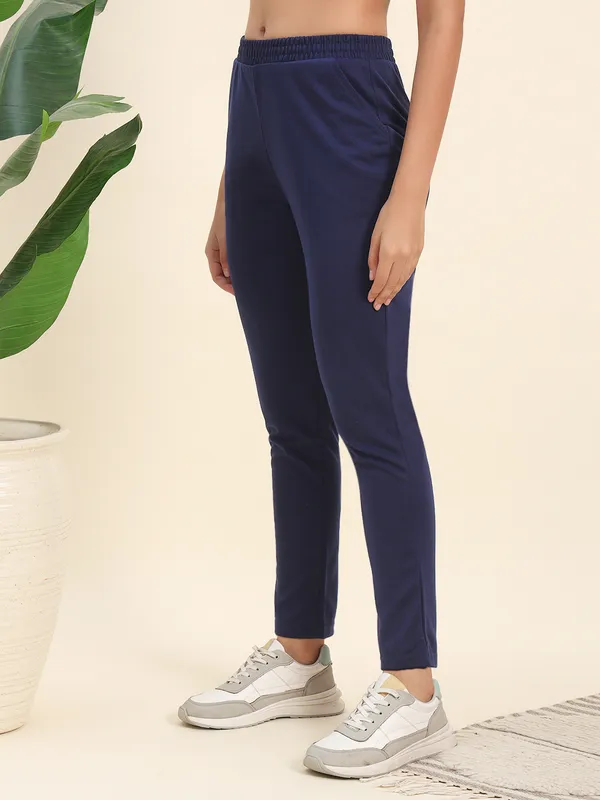 Navyblue_Premium_PolyCotton_Track_Pants_For_Women_Adults