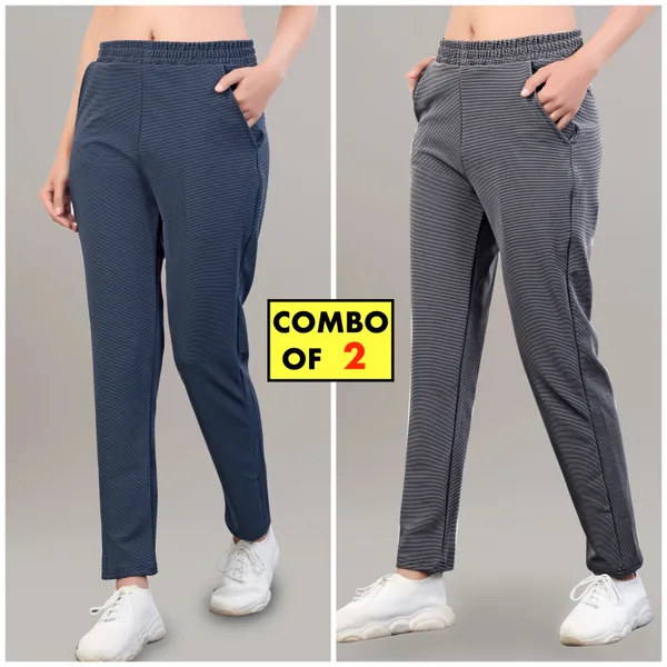 Navyblue_&_Grey_Premium_Poly_Blend_Track_Pants_For_Women_Adults