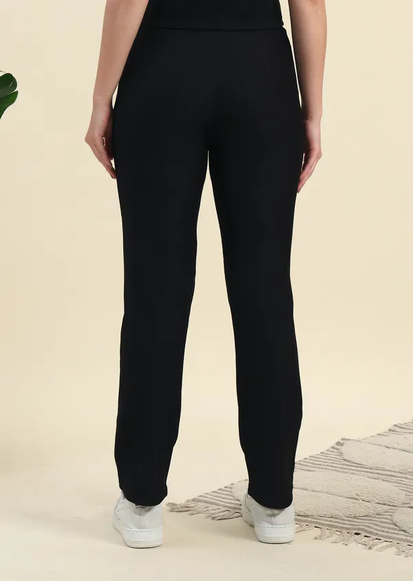 Black_Premium_Poly_Blend_Pants_For_Women_Adults