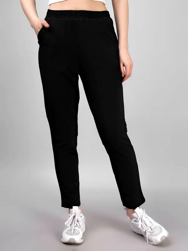 Black_Premium_Blend_Track_Pants_For_Women_Adults