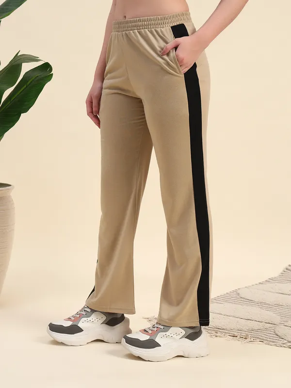 Beige_Premium_Poly_Blend_Track_Pants_For_Women_Adults