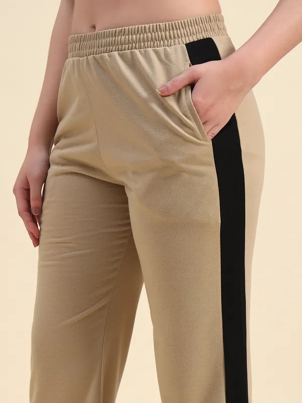 Beige_Premium_Poly_Blend_Track_Pants_For_Women_Adults