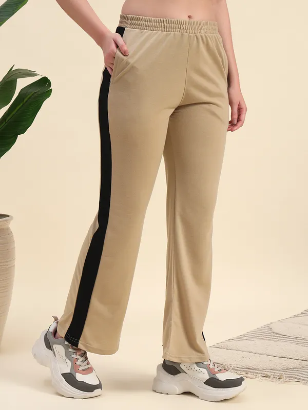 Beige_Premium_Poly_Blend_Track_Pants_For_Women_Adults