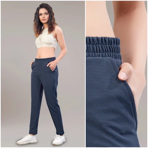 Navyblue_Premium_Poly_Blend_Trouser_Pants_For_Women_Adults