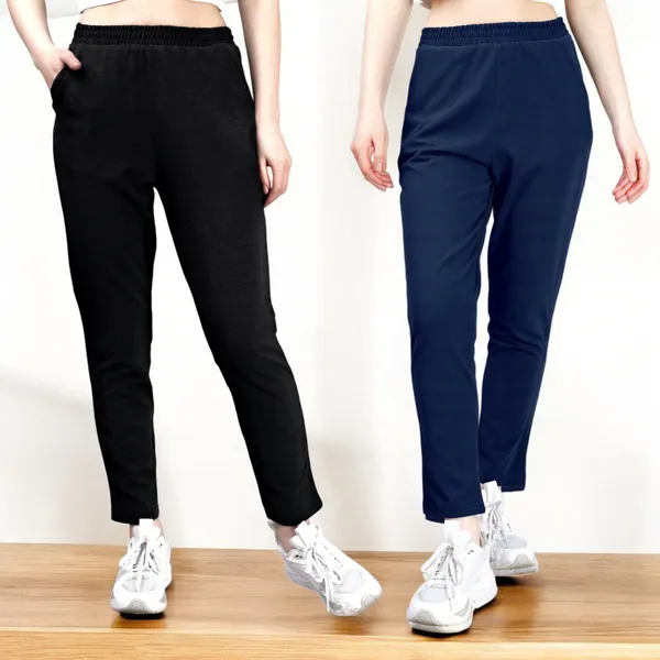 Black_&_Navy_Blue_Premium_Poly_Blend_Track_Pants_For_Women_Adults