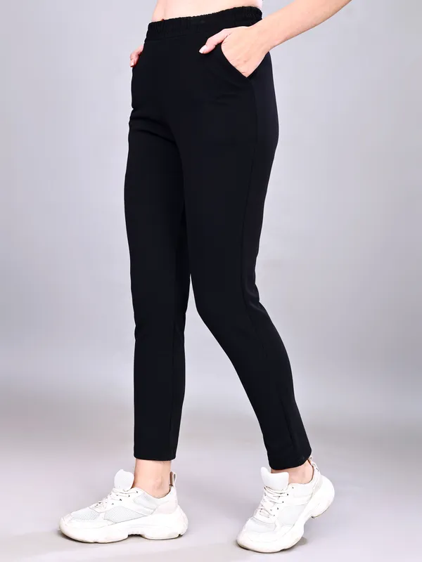 Black_Premium_Poly_Blend_Lycra_Track_Pants_For_Women_Adults