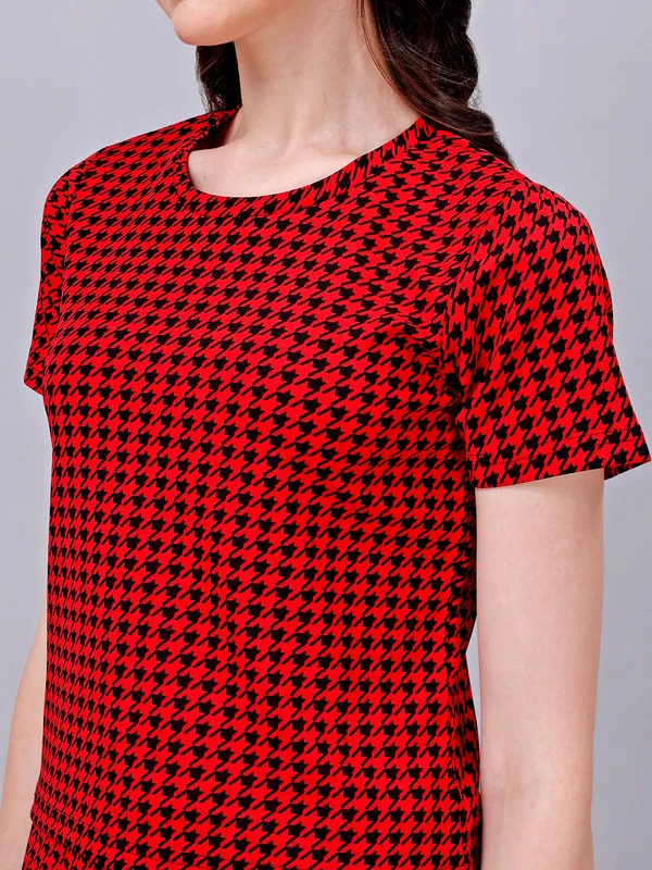 Red_Premium_Poly_Blend_Co-Ord_Set_For_Women_Adults