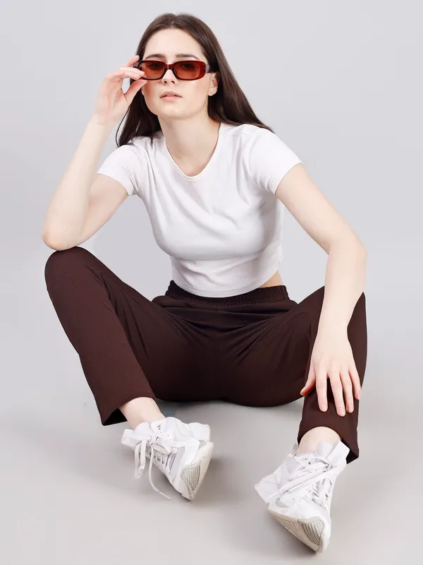 Brown_Premium_Blend_Track_Pants_For_Women_Adults