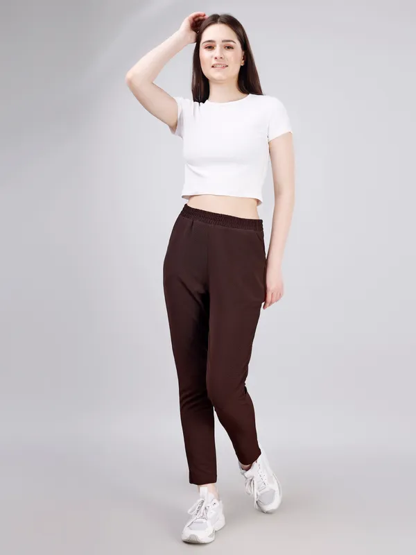 Brown_Premium_Blend_Track_Pants_For_Women_Adults