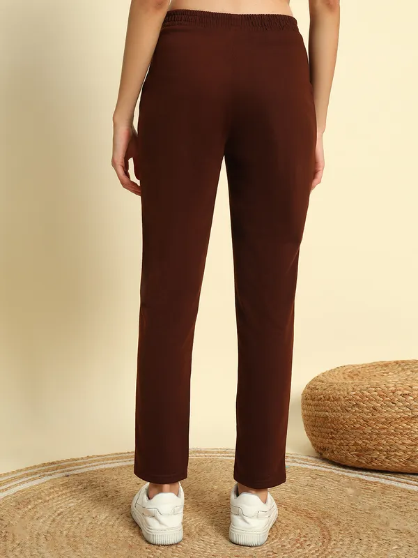 Brown_Premium_Poly-Cotton_Track_Pants_For_Women_Adults