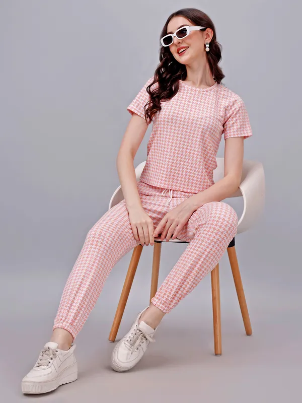 Pink_Premium_Poly_Blend_Co-Ord_Set_For_Women_Adults
