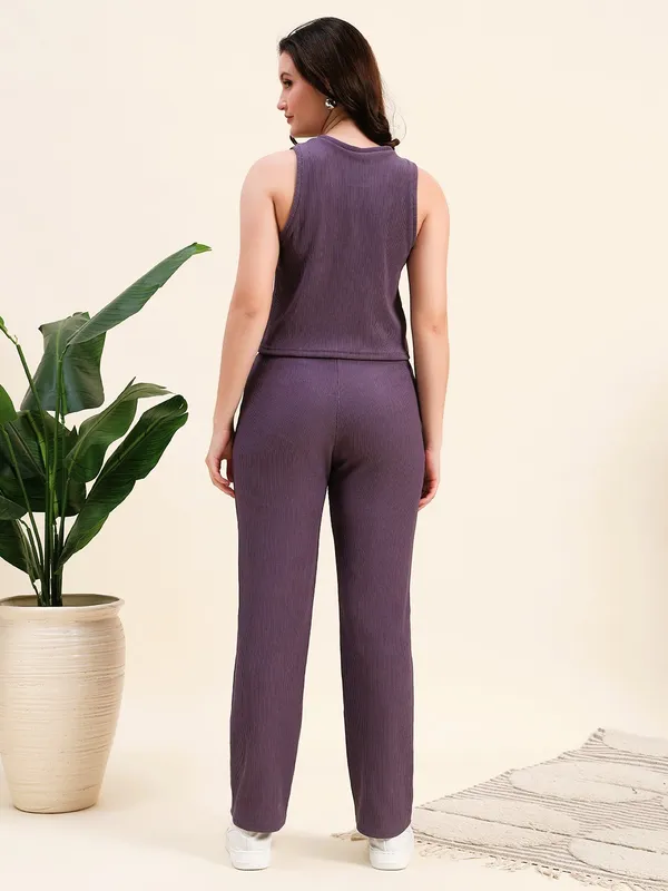 Purple_PremiumPoly_Blend_Co-Ord_Set_For_Women_Adults