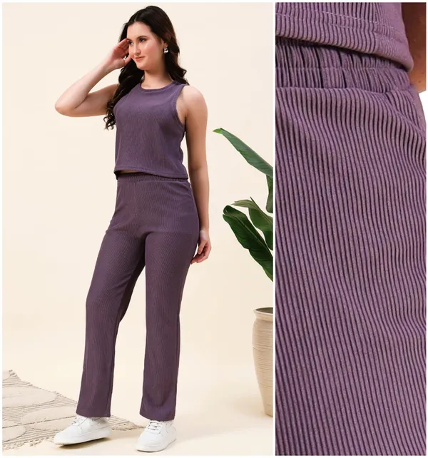 Purple_PremiumPoly_Blend_Co-Ord_Set_For_Women_Adults