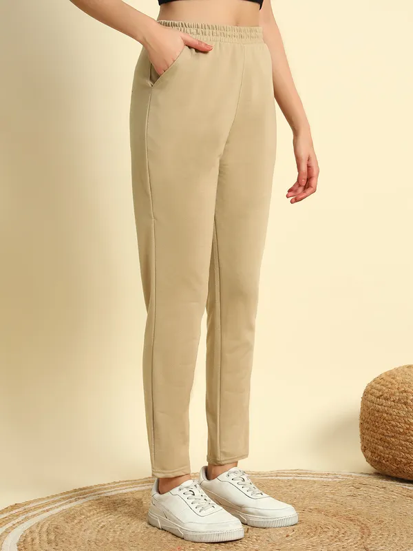 Beige_Premium_Poly_Blend_Track_Pants_For_Women_Adults