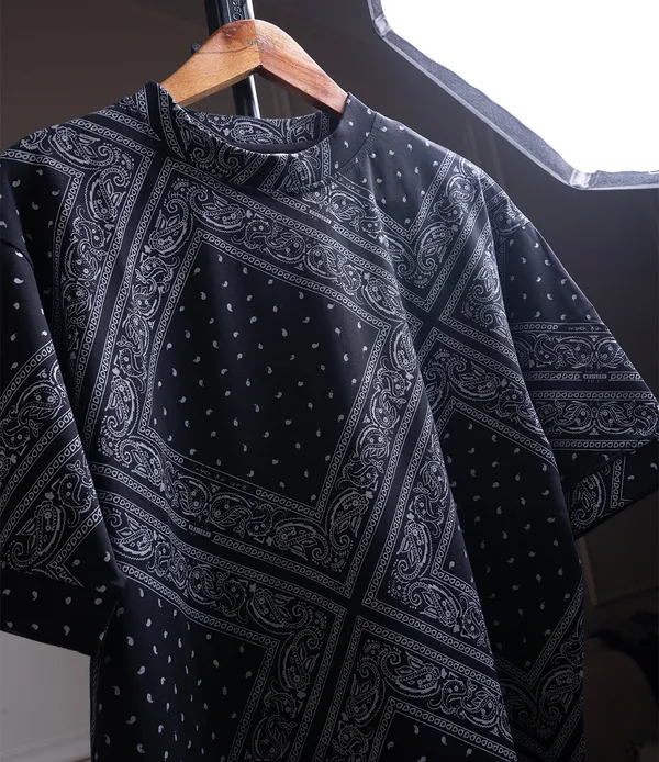 Black_Bandana_Cotton_Lycra_T-Shirt