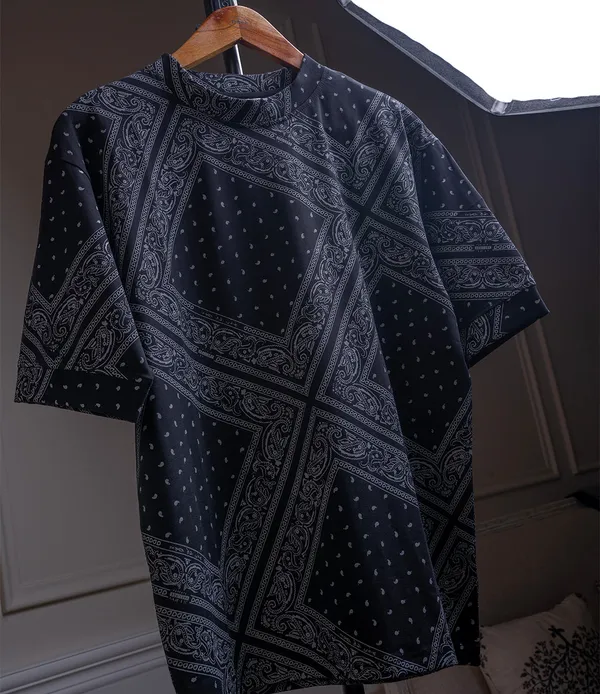Black_Bandana_Cotton_Lycra_T-Shirt