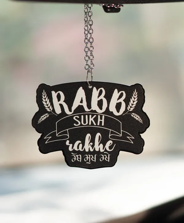 Rabb_Sukh_Rakhe_Car_Hanging