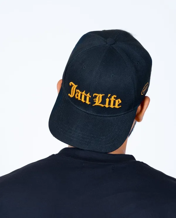 Jatt_Life_Black_And_Yellow_Cap