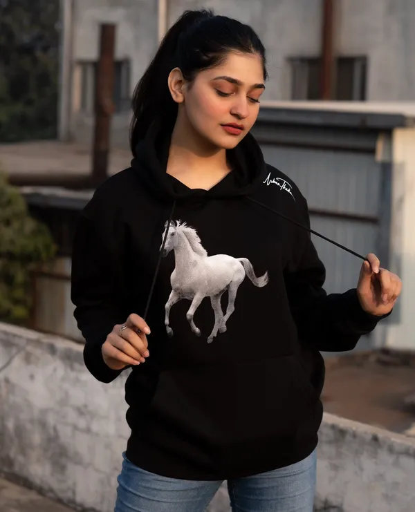 Nukra_Black_Cotton_And_Lycra_Hoodie