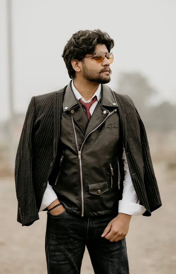 Bikers_Sleeveless_Leather_Jacket_Black_Vegan