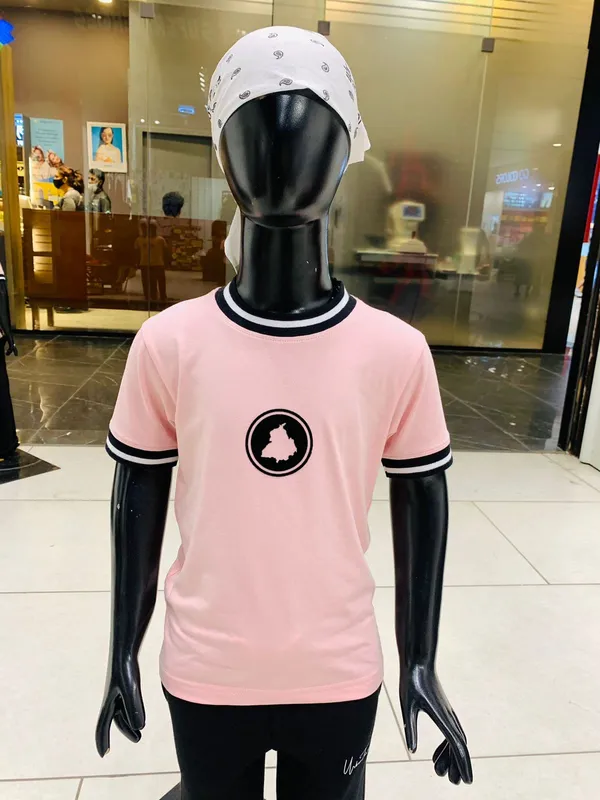Punjab_Map_Pink_Kids_T-Shirt