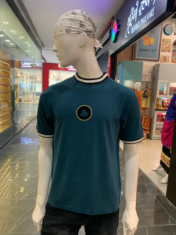 Punjab_Map_Teal_Green_Mens_T-Shirt