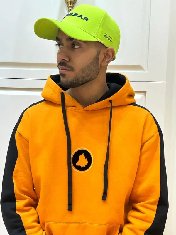 Punjab_Map_Orange_Hoodie_With_Black_Stripe