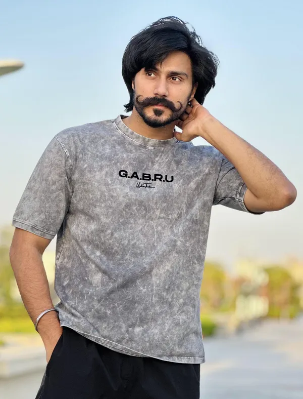 Gabru_Grey_Stonewashed_T-Shirt