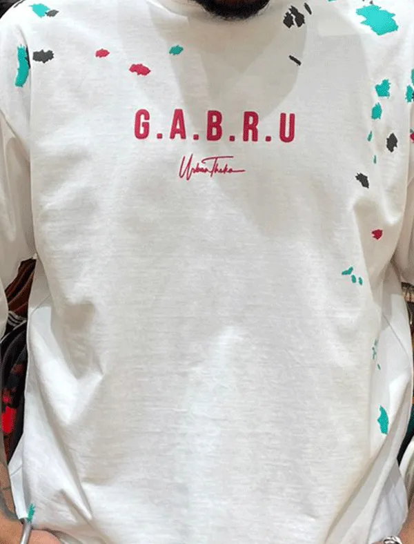 Gabru_Splatter_White_T-Shirt