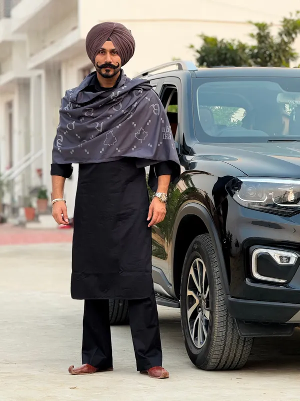 Maa_Boli_Designer_All_Weather_Stole_Space_Grey