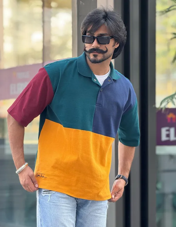 Multicolor_Cotton_Matty_Polo_T-Shirt