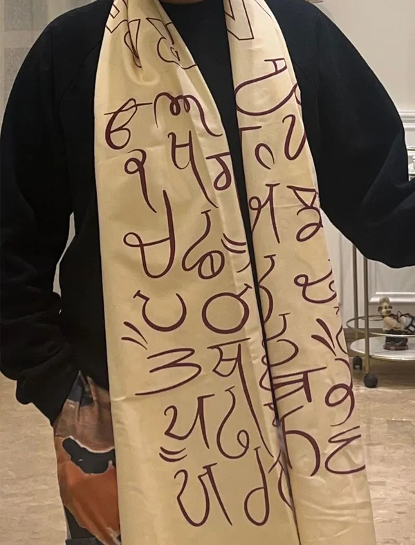 Maa_Boli_Artistic_Designer_All_Weather_Stole_Sunset_Cream