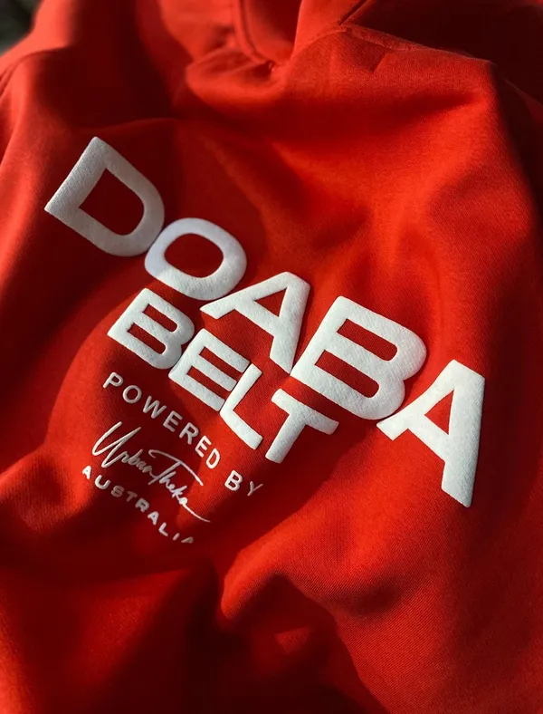 Doabiye_Red_Hoodie_Doaba_Belt_Limited_Edition
