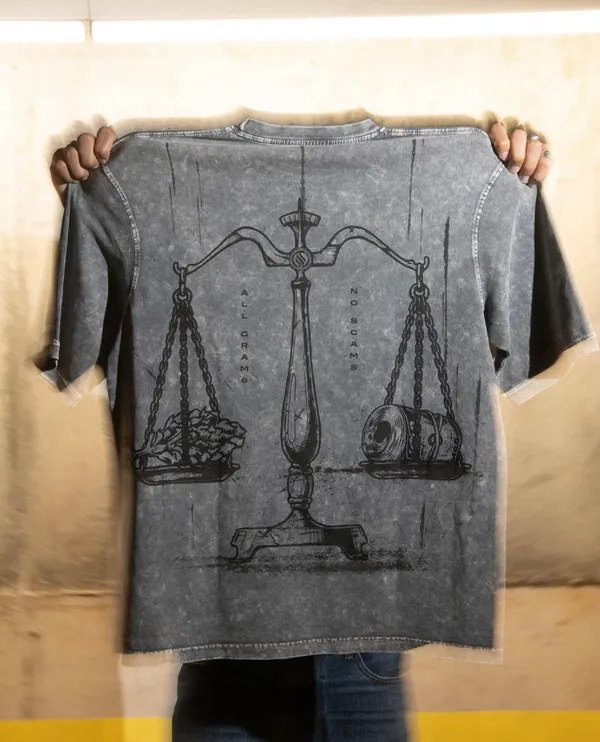 All_Grams_No_Scams_Stonewashed_T-Shirt