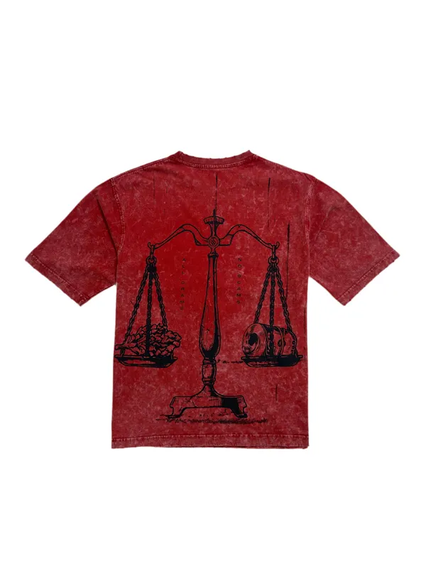 All_Grams_No_Scams_Stonewashed_Red_T-Shirt