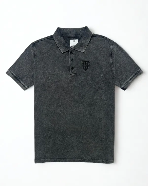Stone_Polo_T-Shirt_|_Black