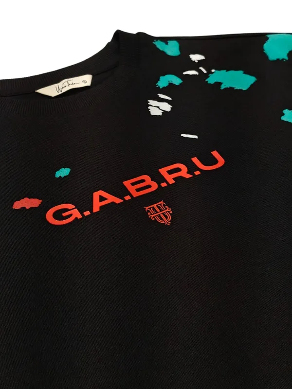 Gabru_Splatter_Black_T-Shirt