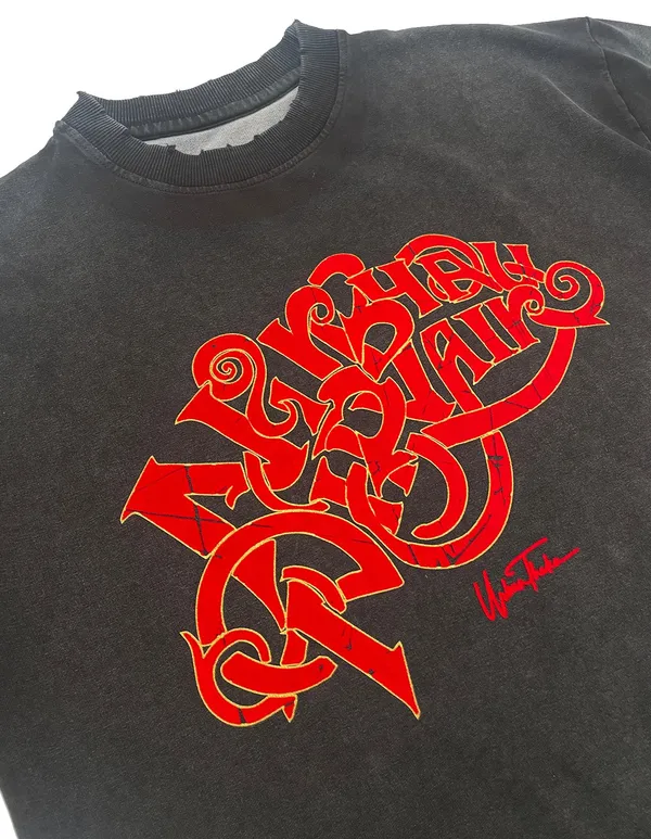 Nirbhau_Nirvair_Red_Velvet_Print_On_Black_Stonewashed_T-Shirt