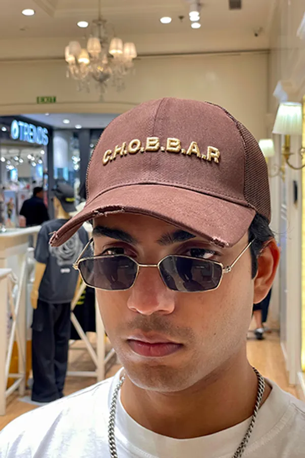 Chobbar_Brown_Distressed_Cap