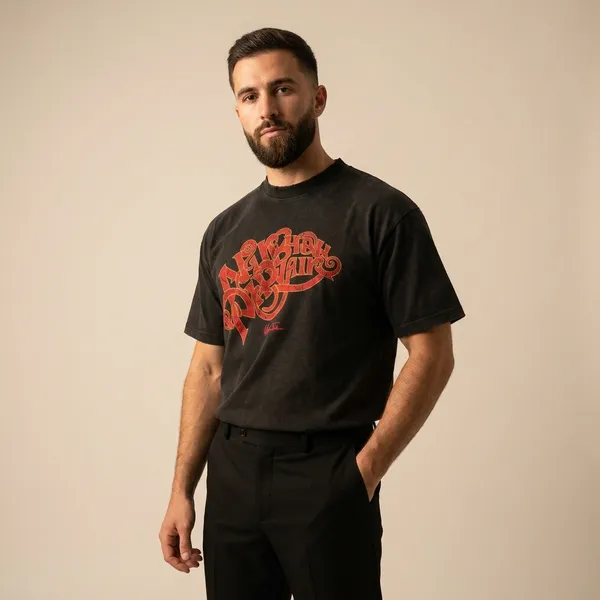 Nirbhau_Nirvair_Red_Velvet_Print_On_Black_Stonewashed_T-Shirt
