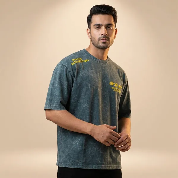 Punjab_Connection_Stonewashed_Green_T-Shirt