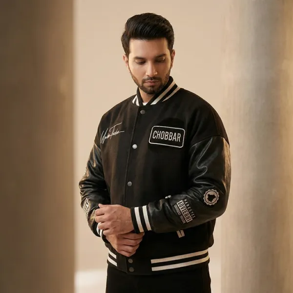 Chobbar_Black_Varsity_Jacket
