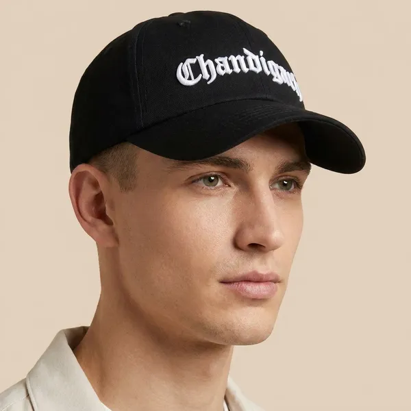 Chandigarh_Black_Cotton_Cap