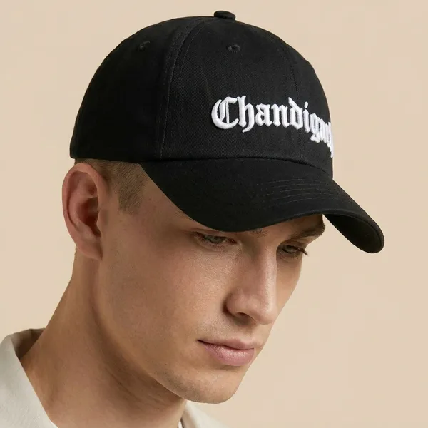 Chandigarh_Black_Cotton_Cap