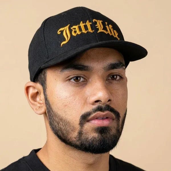 Jatt_Life_Black_And_Yellow_Cap