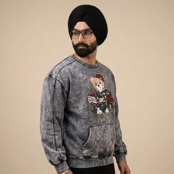 Chobbar_Teddy_Sweatshirt_Grey_Stonewashed