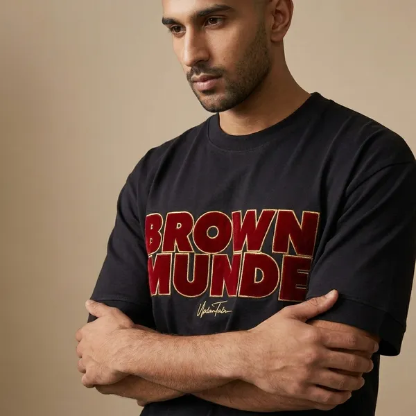 Brown_Munde_T-Shirt_|_Black